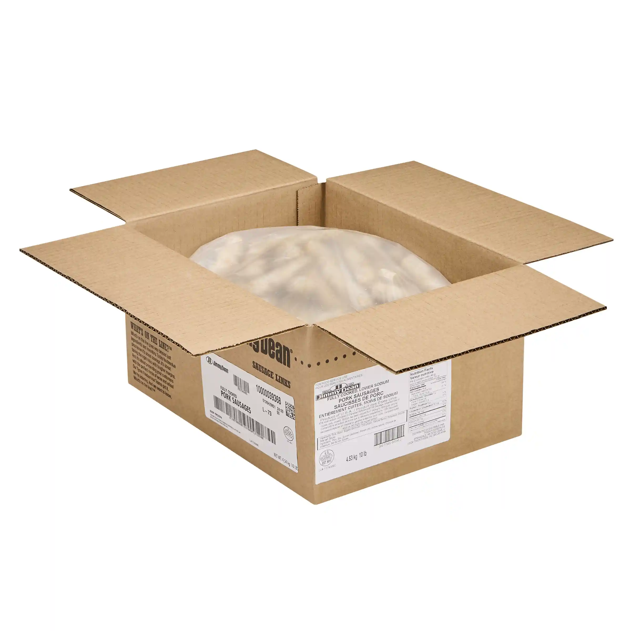 Jimmy Dean® Fully Cooked Pork Sausage Link, Lower Sodium, 10 Lbs._image_4