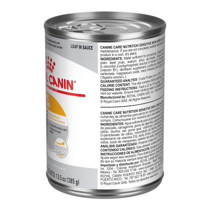 Sensitive Skin Care Loaf in Sauce Canned Dog Food