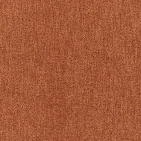 Rust-colored woven fabric covering a flat surface, showing subtle vertical and horizontal thread texture; evenly lit close-up suggesting upholstery or wall covering in neutral indoor lighting.
