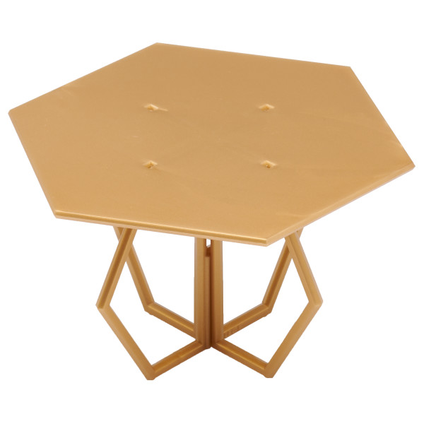 Gold Plastic Hexagon 4 DecoPac