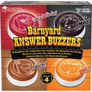 Barnyard Answer Buzzers, Pack of 4