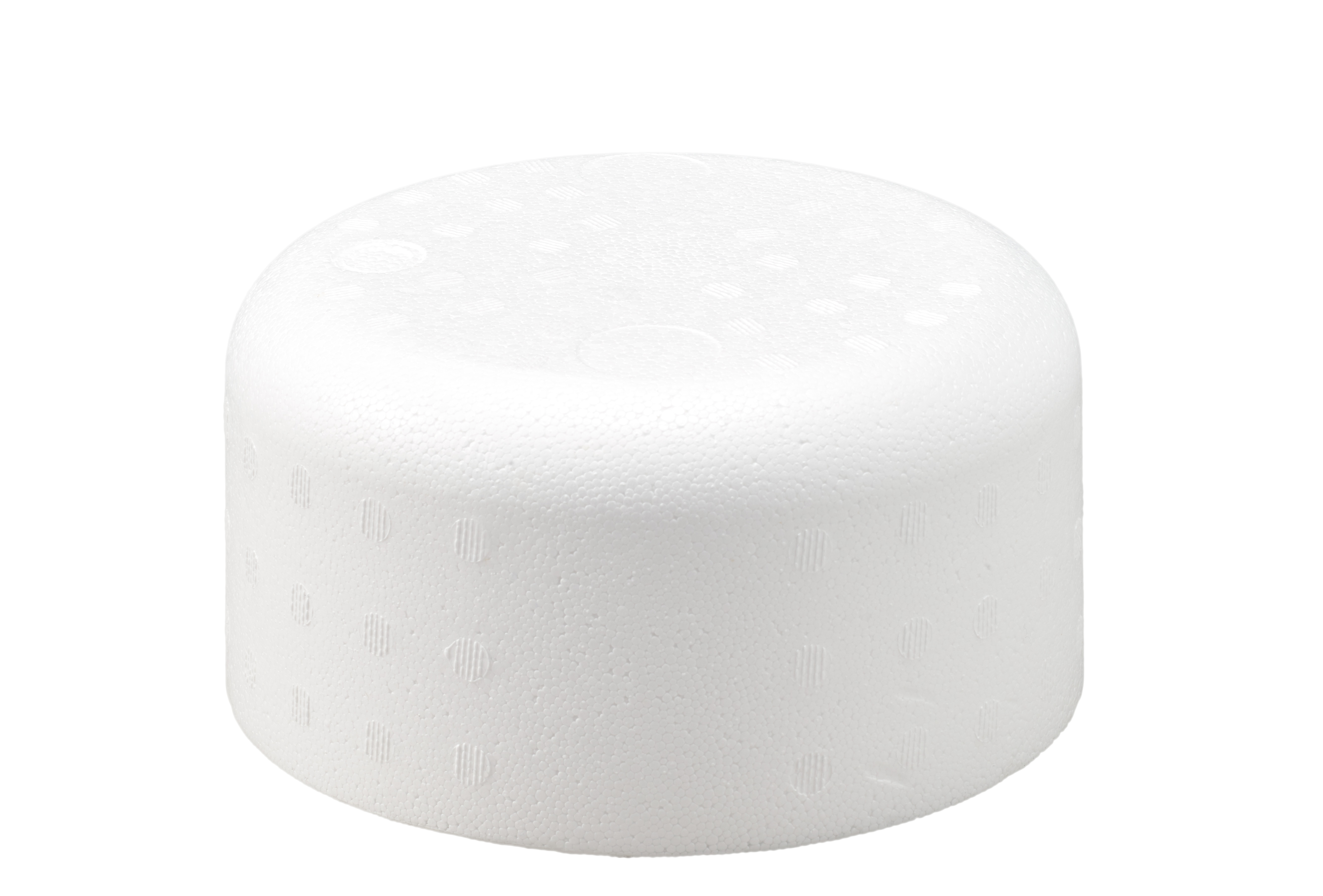 Round Edge Styrofoam 8" x 4" Cake Form DecoPac