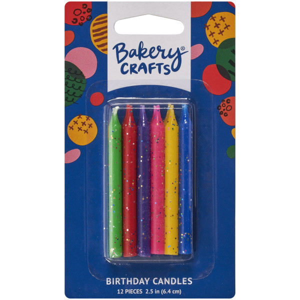 Glitter Assortment Smooth & Spiral Candles