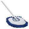 NSN7920016828879, AbilityOne, SKILCRAFT, Microfiber Dust Mop w/ 48" Handle, 13"W, Blue