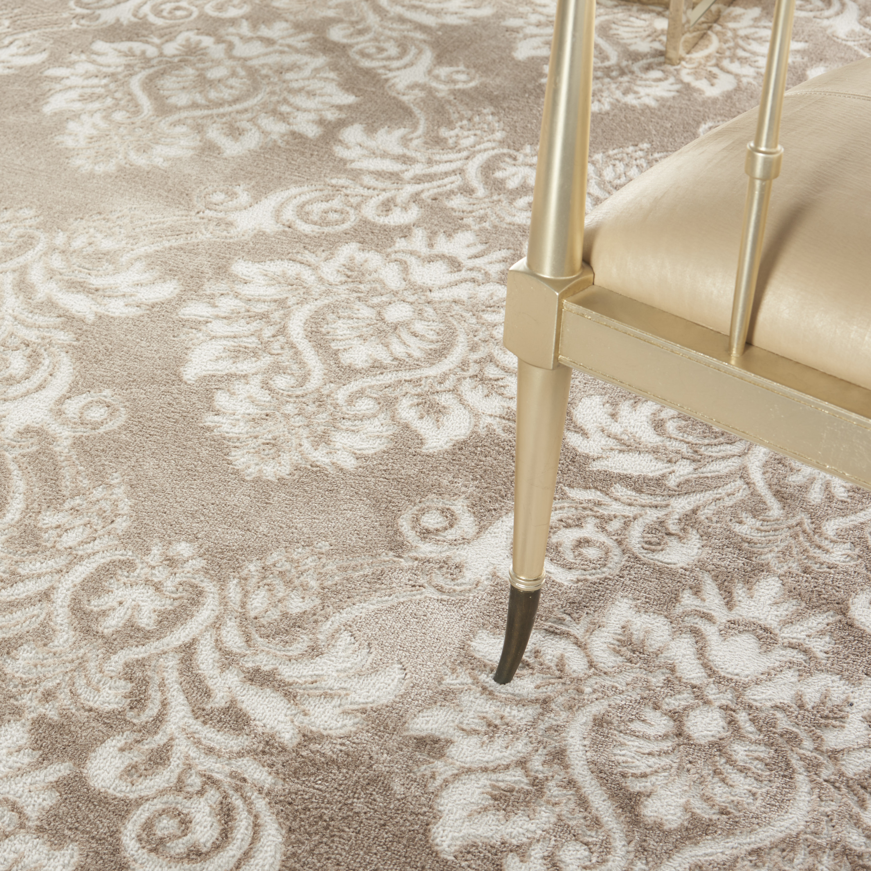 Nourison Elation 7'10" x 9'10" Ivory Mocha Vintage Indoor Rug
