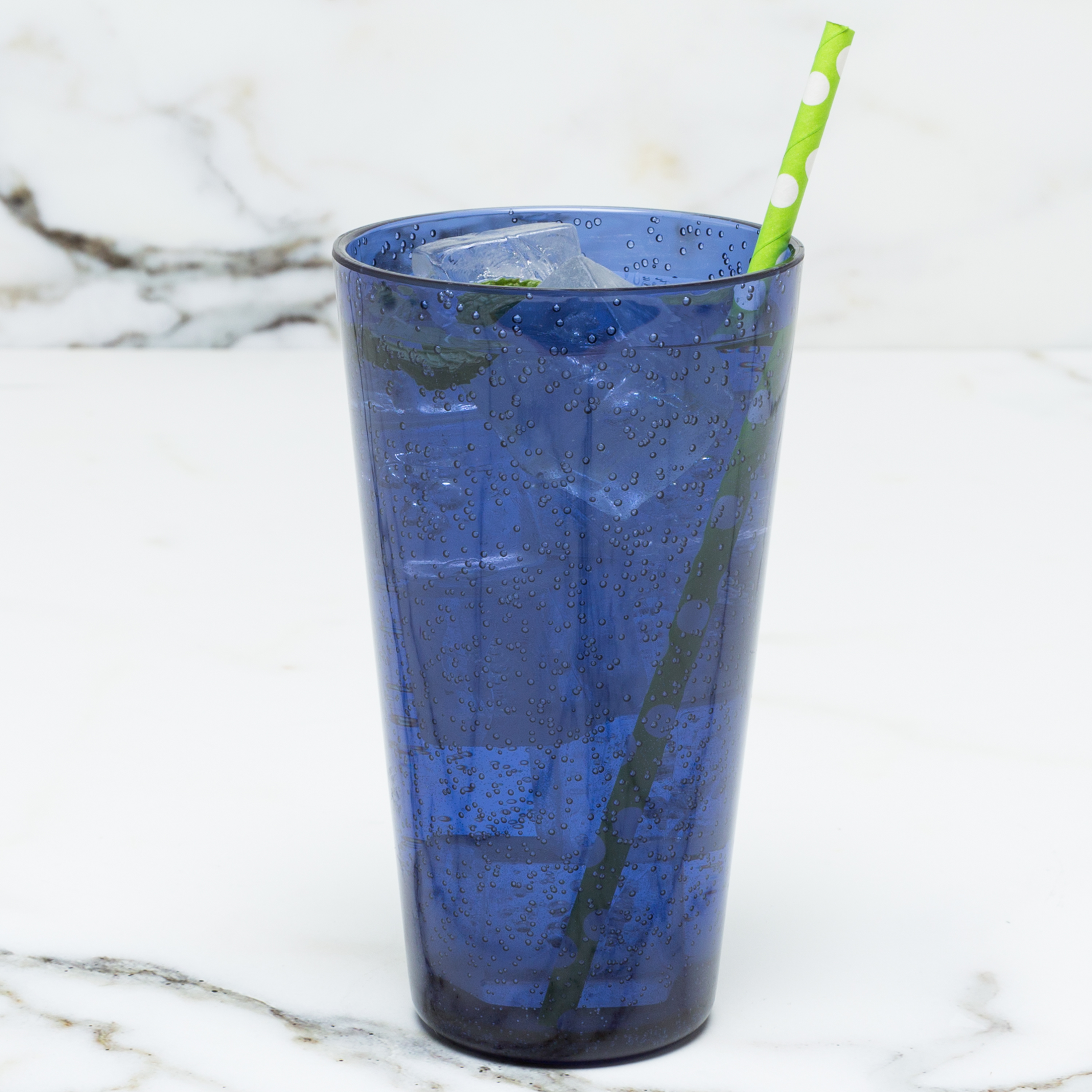 Spritz 23 ounce Highball Glass, Blue, 6-piece set