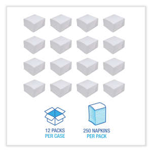 Boardwalk, Dinner, Napkins, 1 ply, White