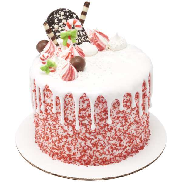 Large Red and White Peppermint Flavored Crystal Sanding Sugar