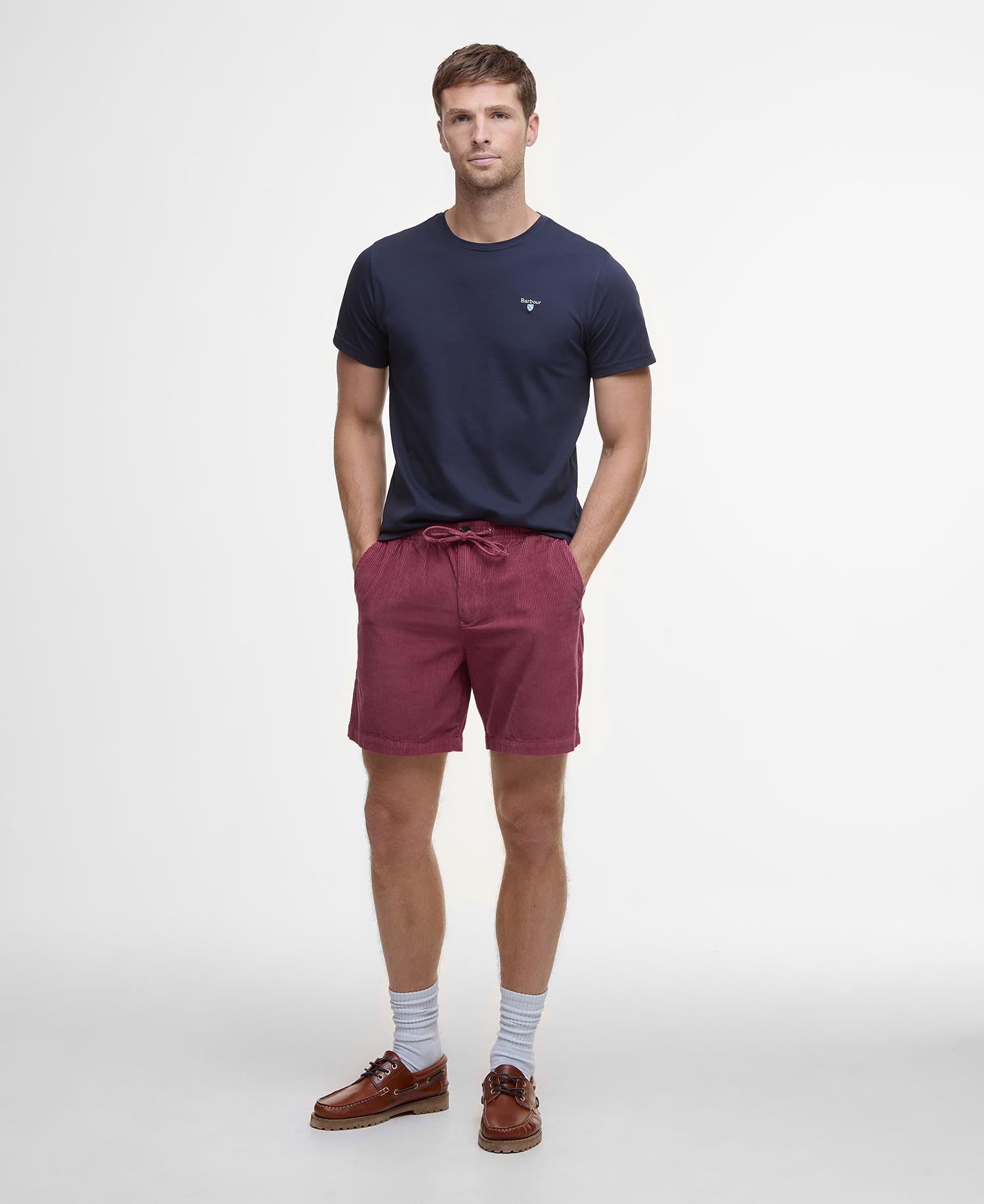 Washed Cord Relaxed Shorts image number 0