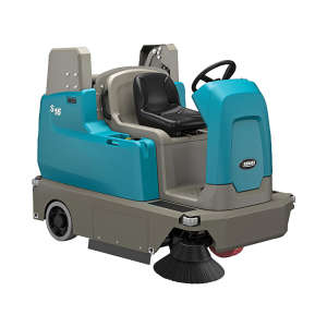 Tennant, Battery-Powered Compact, 46", Rider Sweeper