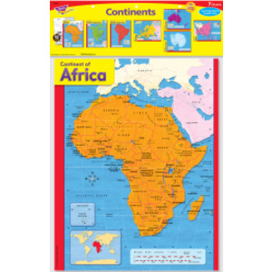 Continents Learning Charts Combo Pack, Set of 7
