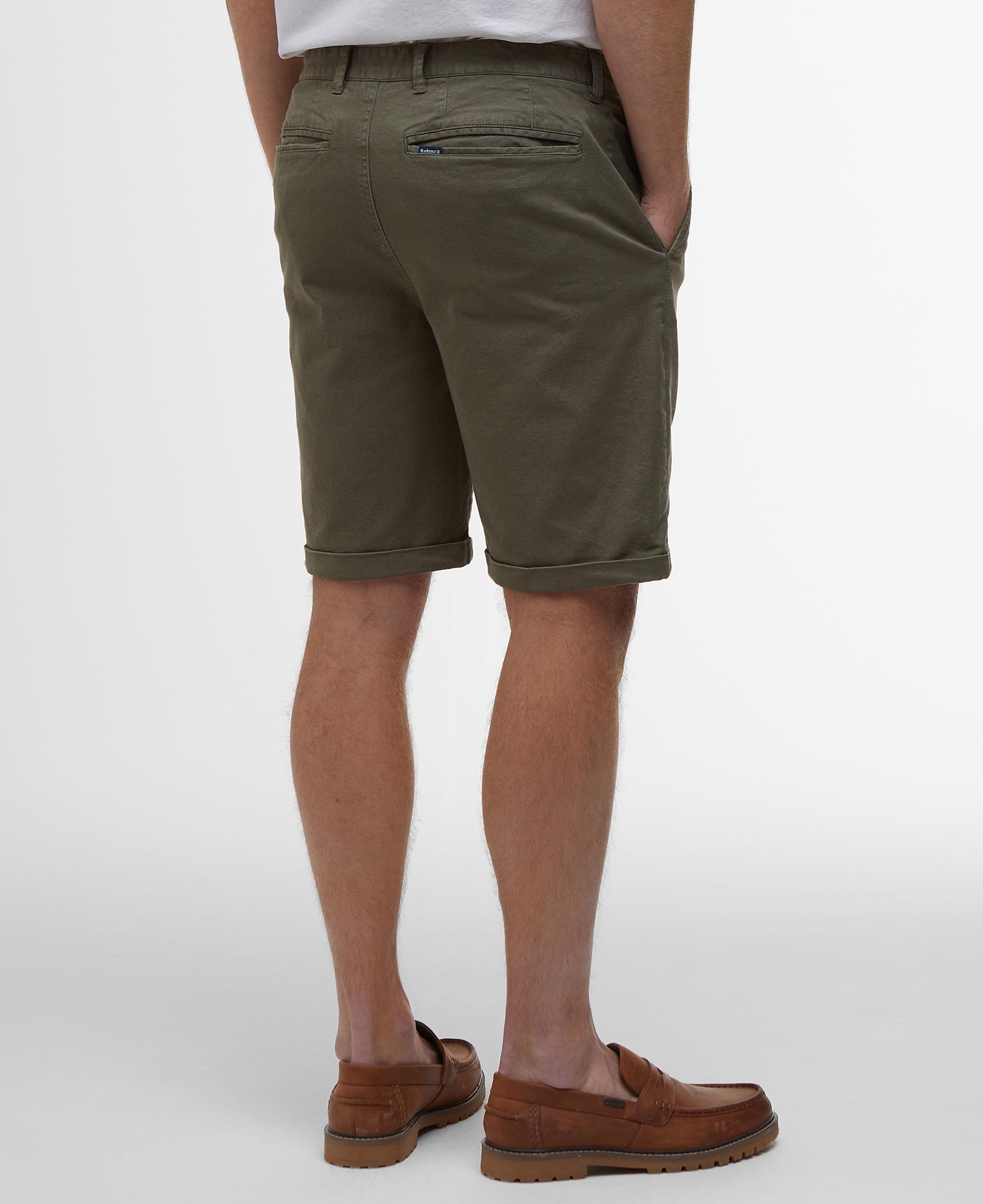 Shorts chino in twill lavato image number 2