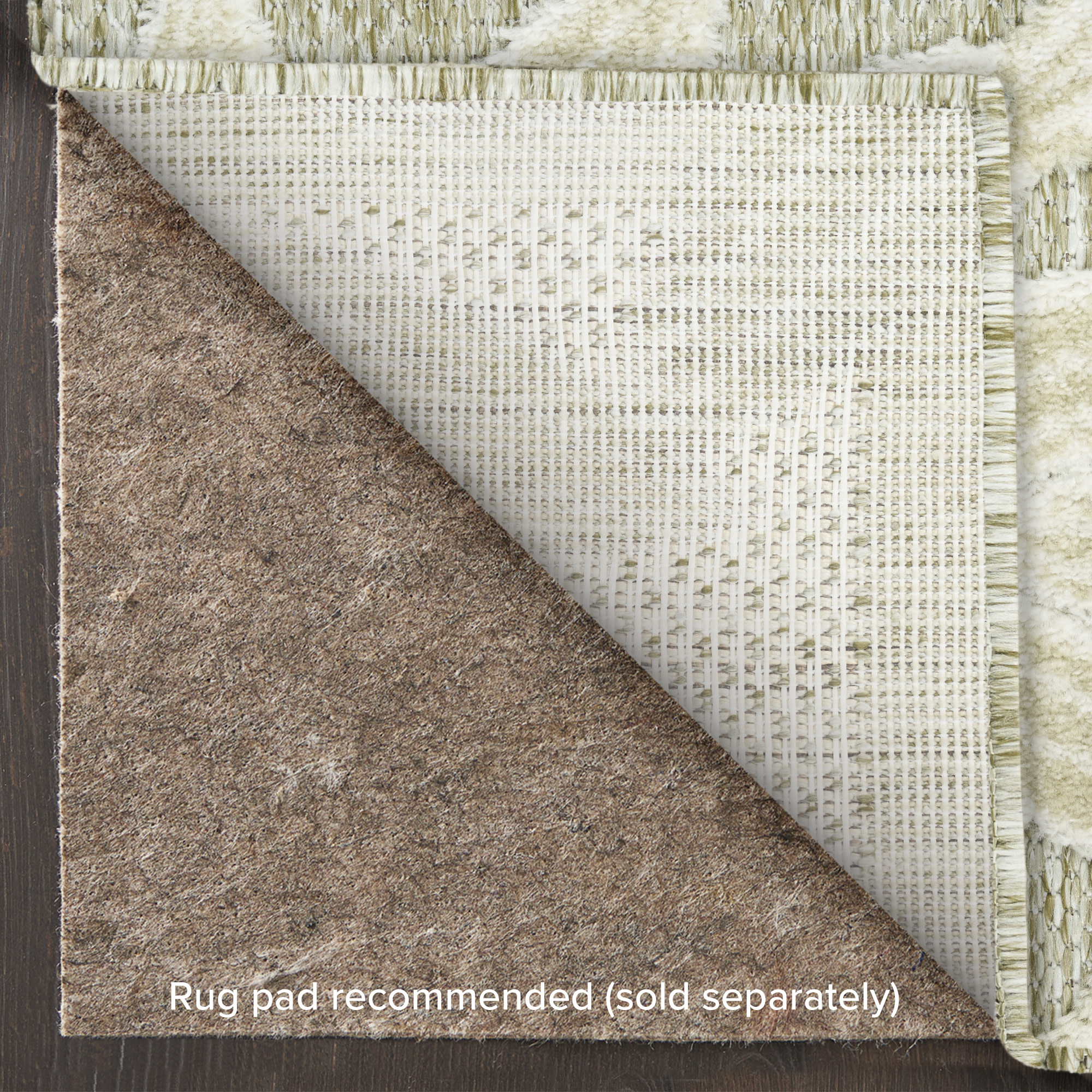 Nourison Aloha 2'8" x 4' Ivory Sage Modern Rug