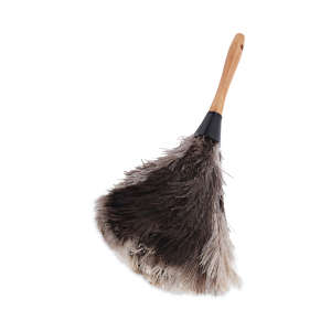 Boardwalk, Professional Ostrich Feather Duster, 7" Handle, Ostrich Feather, Gray, 6 in