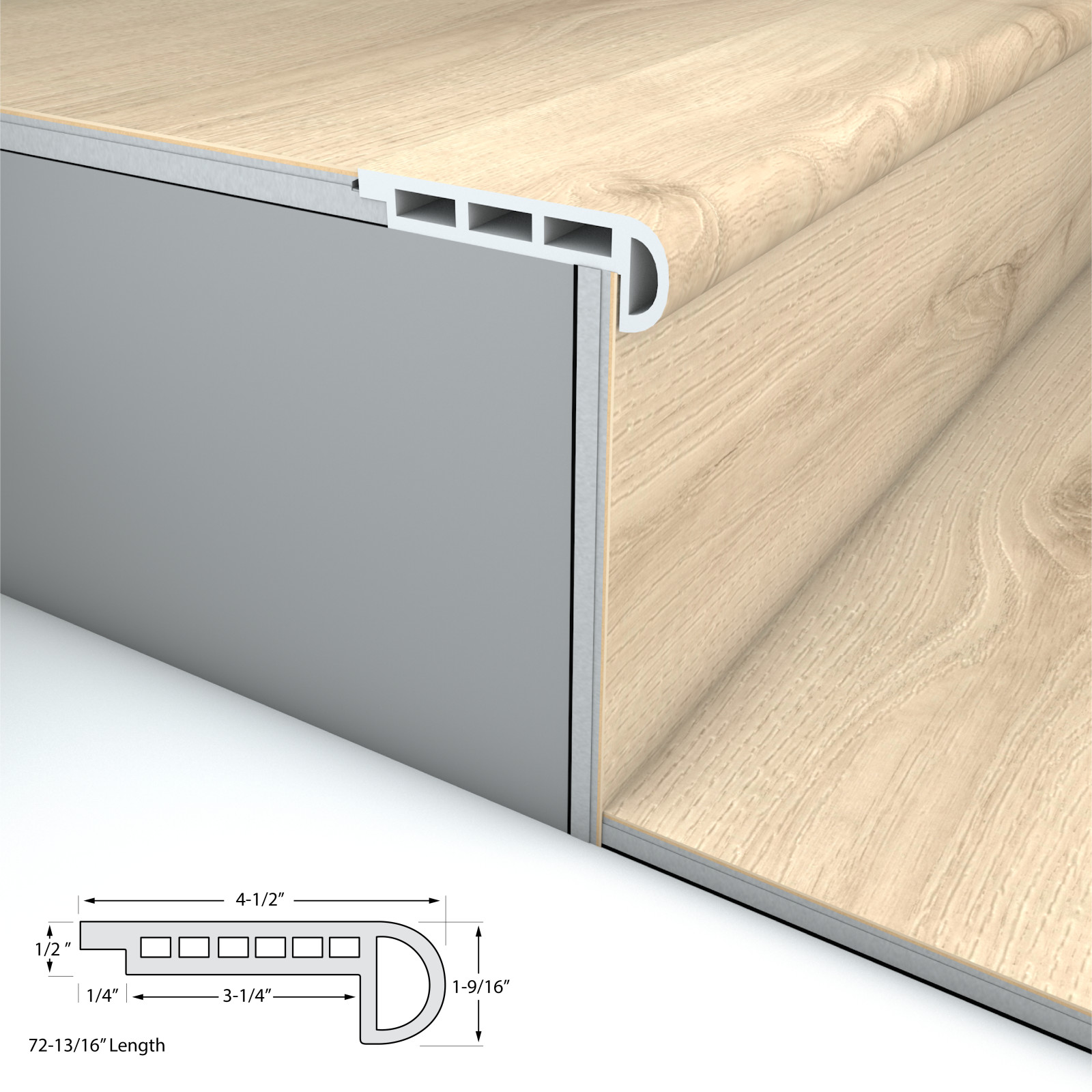 Breakers Beach Stair Nosing Flush 6.5mm view 3
