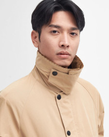 Peached Oversized Bedale Casual Jacket Stone