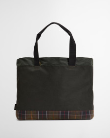 Borsa tote Field in tessuto cerato Sage/Classic