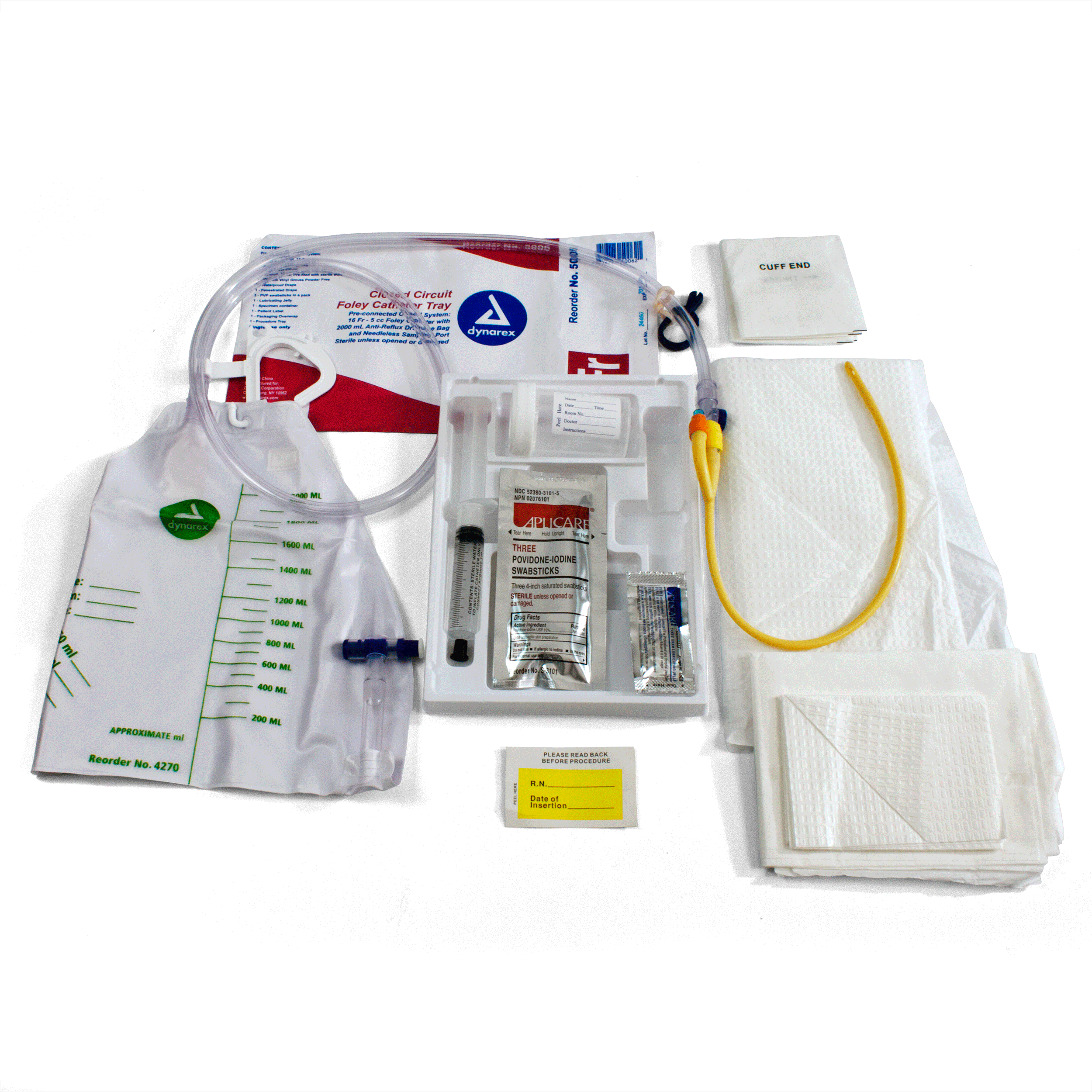 Closed System Foley Catheter Tray - Sterile 16 FR