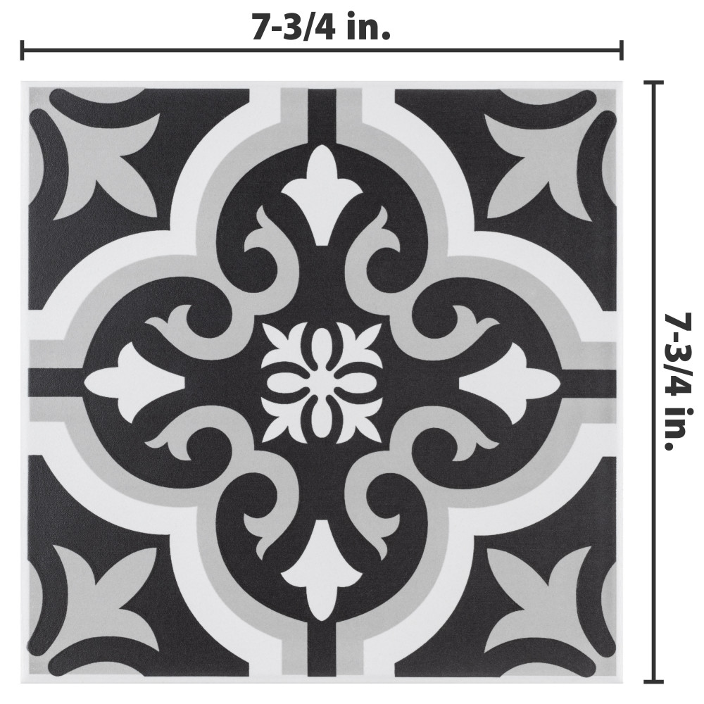Braga Classic II 7-3/4 in. x 7-3/4 in. Ceramic Floor and Wall Tile