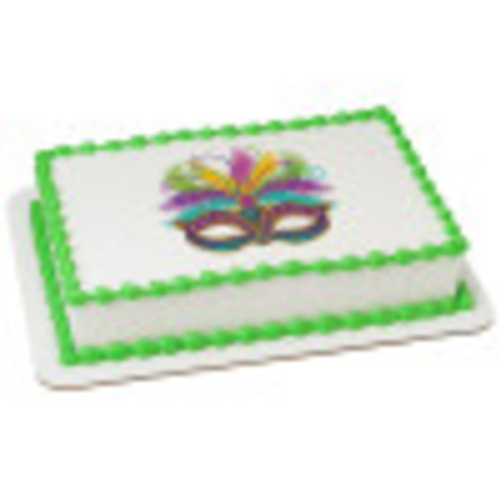 Image Cake Mardi Gras Mask