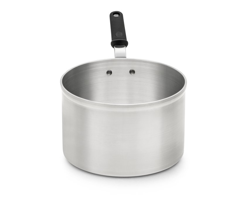 4 ½-quart Wear-Ever® Classic Select® heavy-duty aluminum saucepan in natural finish and silicone handle