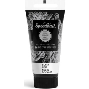 Water-Soluble Block Printing Ink, 1.25 oz, Black