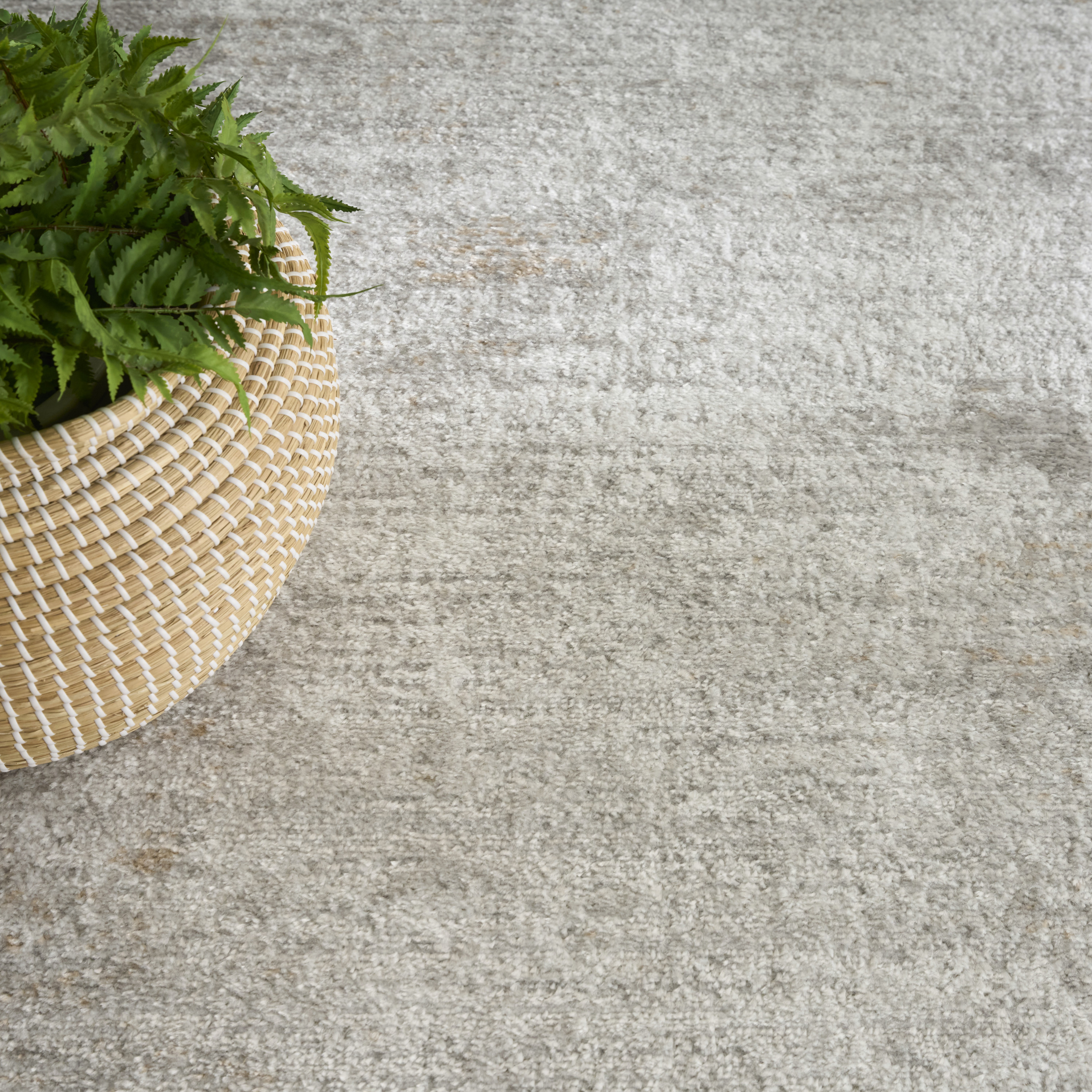 Nourison Dekor 7'10" x 9'10" Grey Modern Indoor Rug
