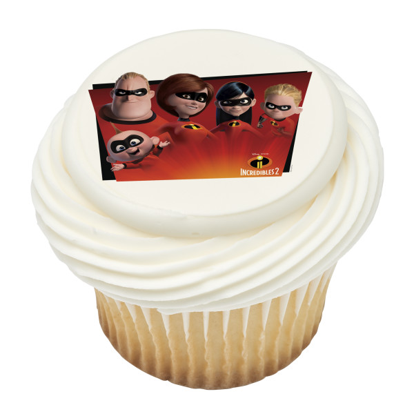 Disney and Pixar's Incredibles 2 Favorite Super Hero Family PhotoCake® Edible Image®