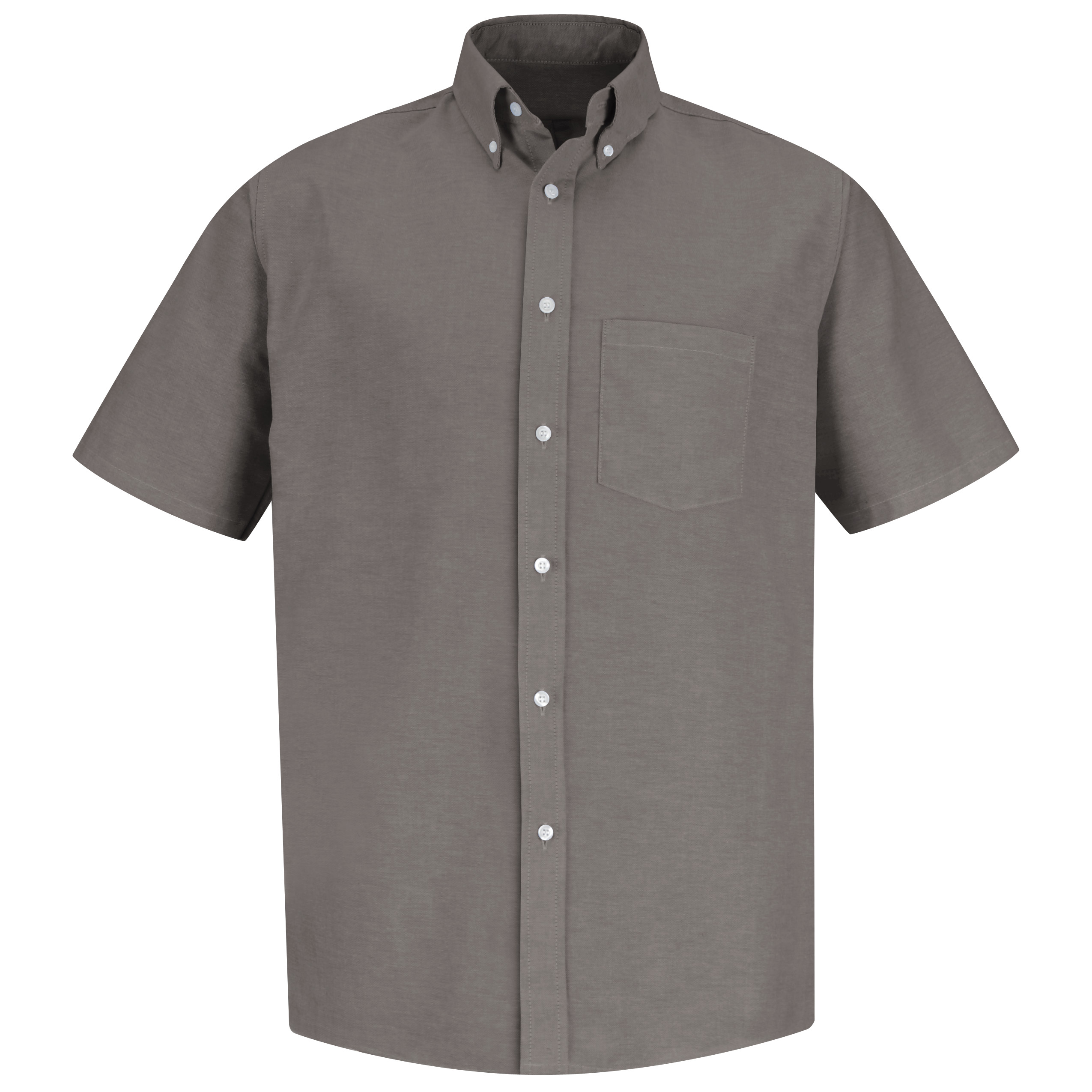 Men‘s Short Sleeve Executive Oxford Dress Shirt-Red Kap