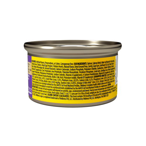 Wellness Complete Health Grilled Salmon & Chicken back packaging