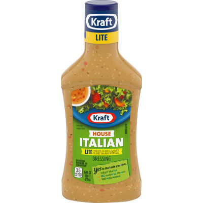 Kraft House Italian Lite Dressing, 16 fl oz Bottle