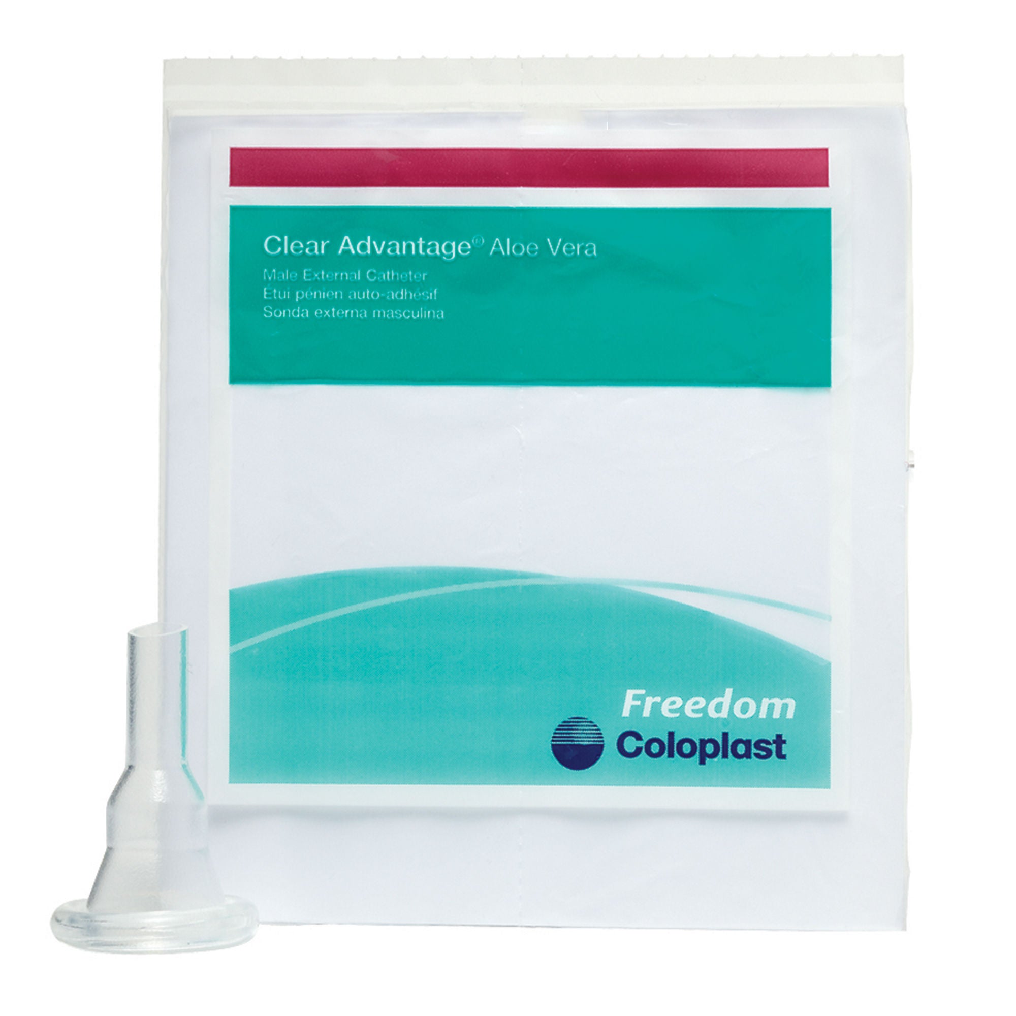 Freedom® Clear LS Male External Catheter, Self-Adhesive Strip, Large