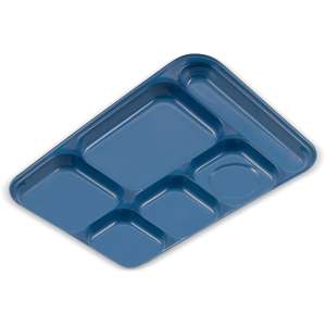 Carlisle, Right-Hand Heavyweight 6-Compartment Melamine Tray 10" x 14", Sandshade