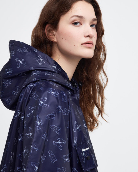 Dog-Print Showerproof Poncho