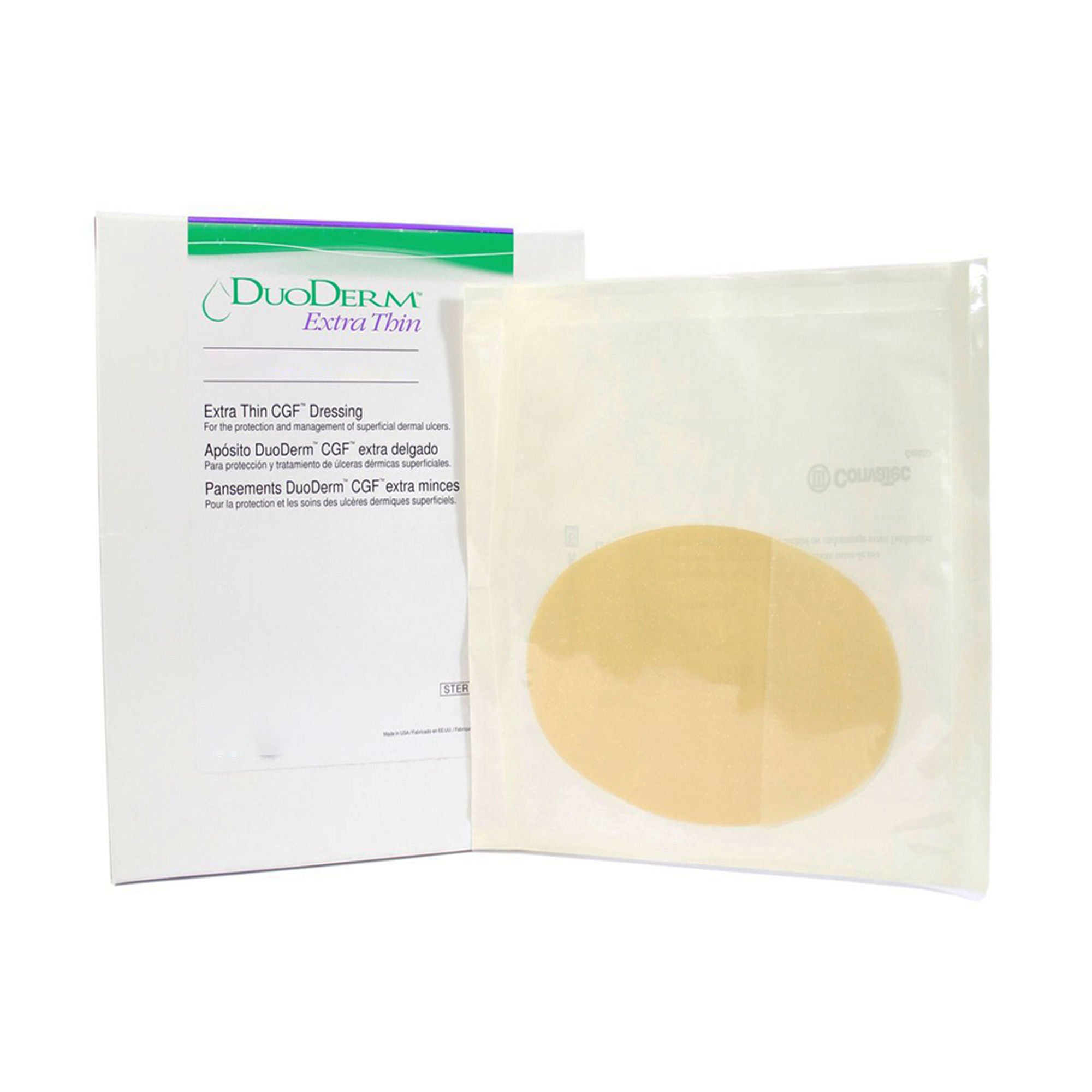 DuoDerm® Extra Thin Hydrocolloid Dressing, 6 x 7 Inch Triangle