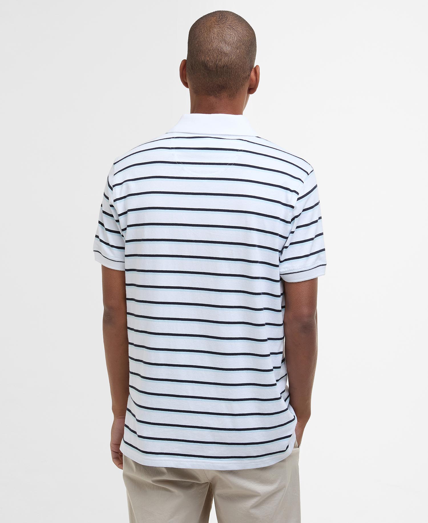 Ashill Striped Short-Sleeved Polo Shirt image number 2