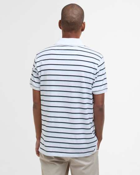 Ashill Striped Short-Sleeved Polo Shirt