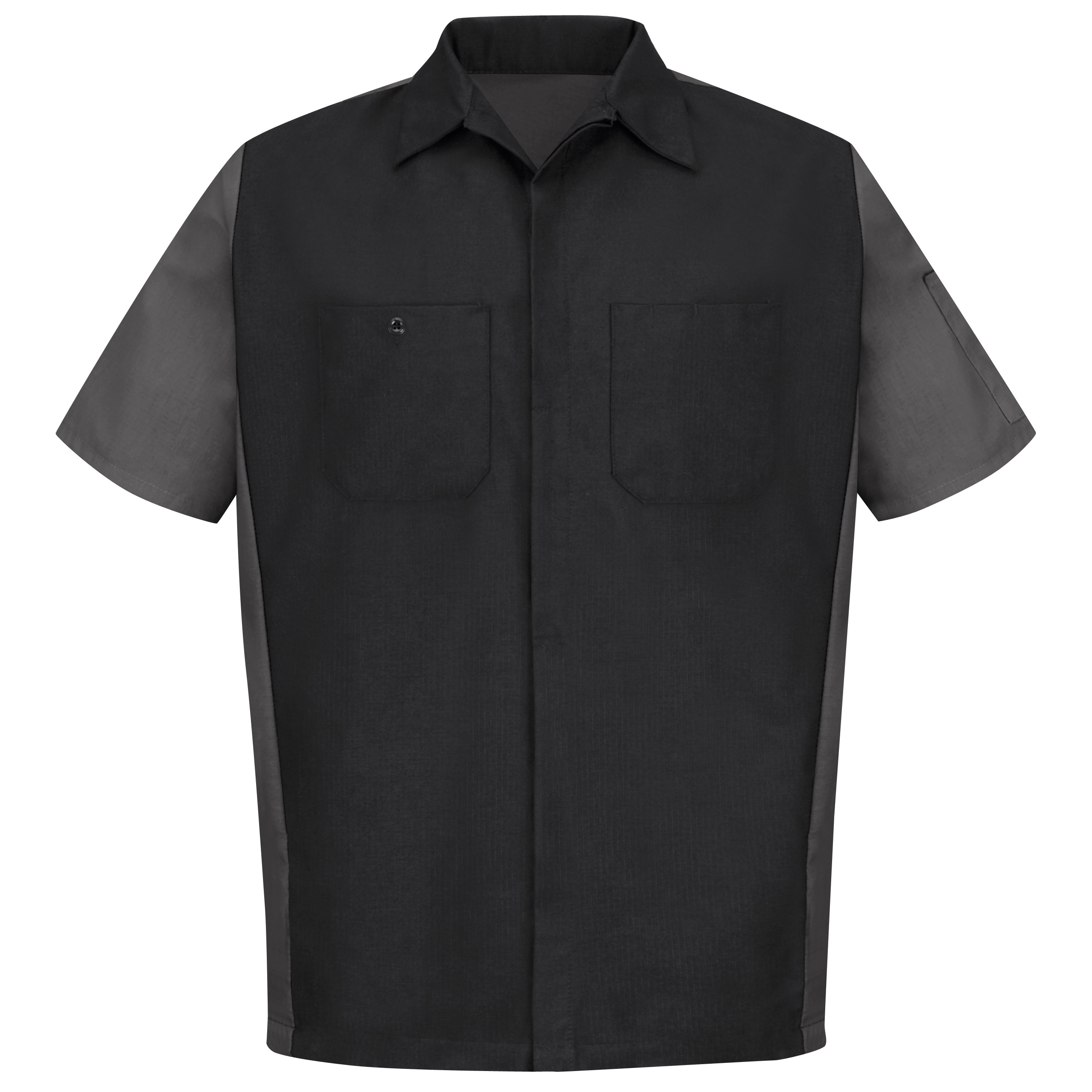 Men‘s Short Sleeve Two-Tone Crew Shirt-Red Kap