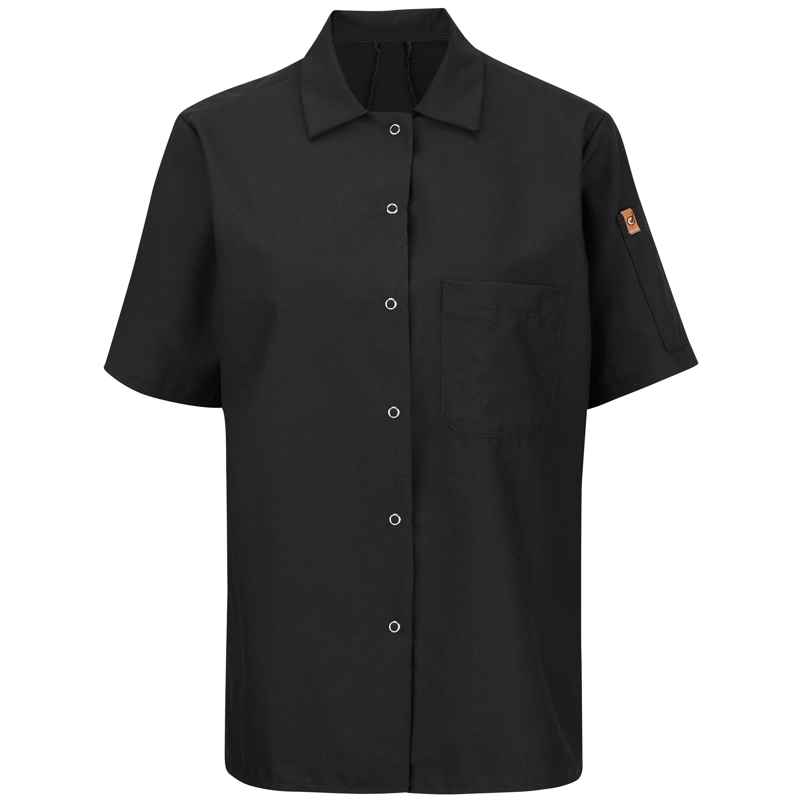Women‘s Short Sleeve Cook Shirt with OilBlok + MIMIX-Red Kap
