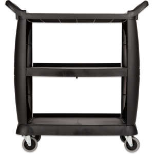 Carlisle, 3 Shelf Bussing Cart, Black