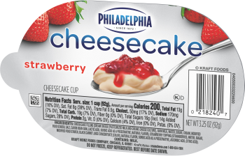 Philadelphia Strawberry Cheesecake Cups (2 Count), 3.25 Oz