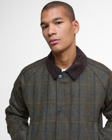 Bedale Check Wool Jacket Brown