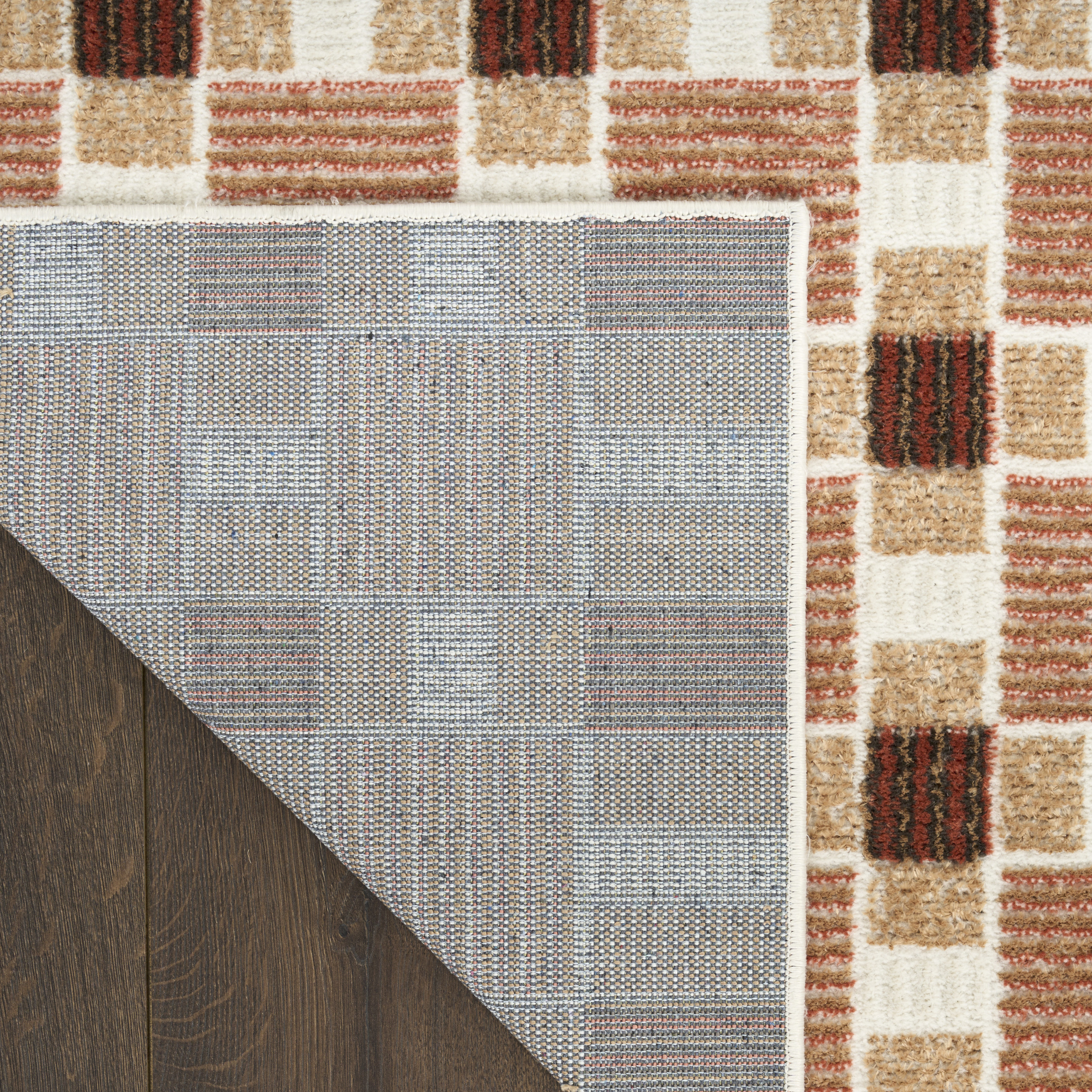 Nourison Nordic 5' x 7' Rust Modern Indoor Rug