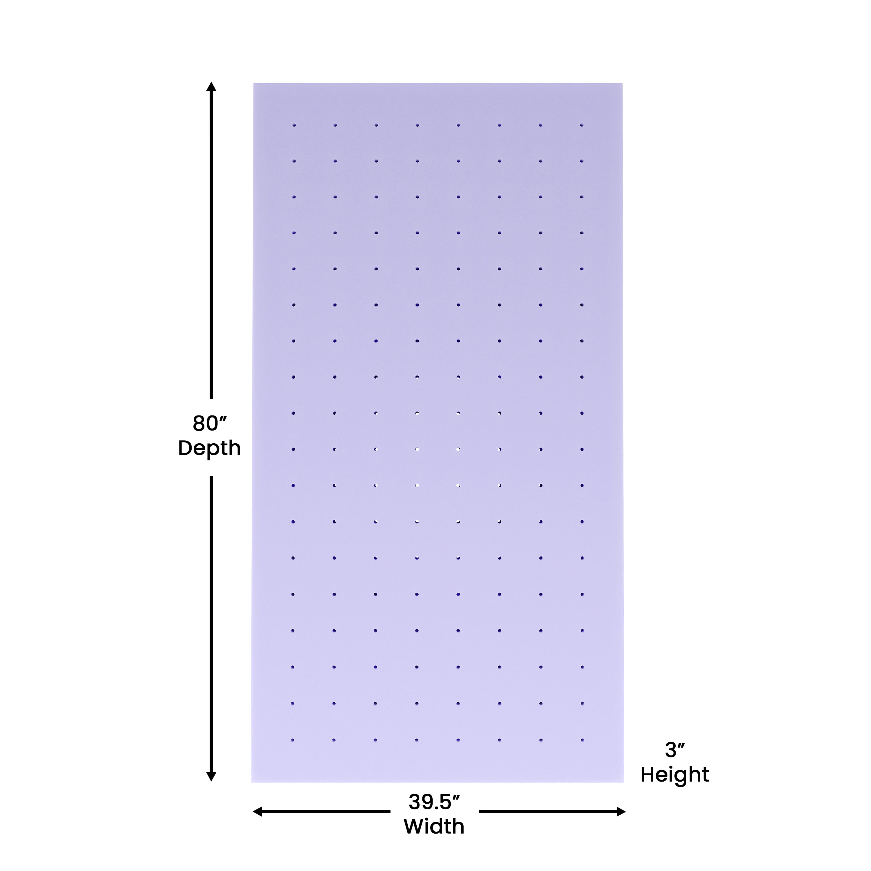 Astor 3" Memory Foam King Size Mattress Topper with Lavender Infused, CertiPU... - Picture 14 of 41