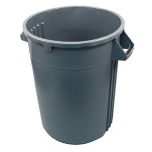 Impact, Gator® Plus, 44 gal, Polyethylene, Gray, Round, Receptacle