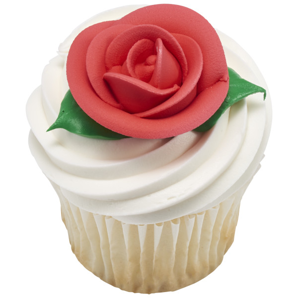 Red Large Classic Sugar Rose Decorations