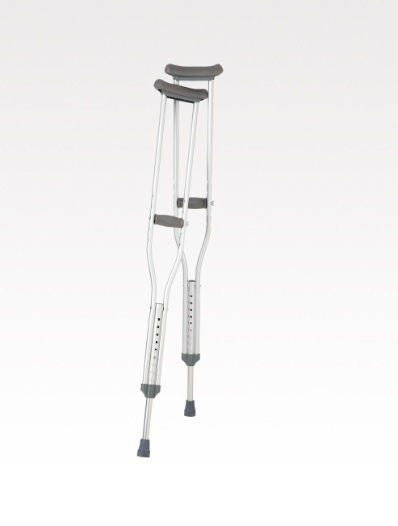 Breg Aluminum Underarm Crutches, 5'10" – 6'6"