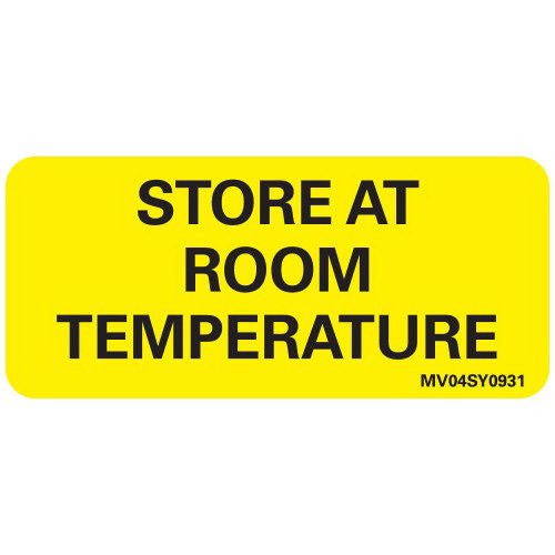 PDC Healthcare LABEL, STORE AT ROOM TEMP YLW 2 1/ 4"X1" (420/RL) PROFTP