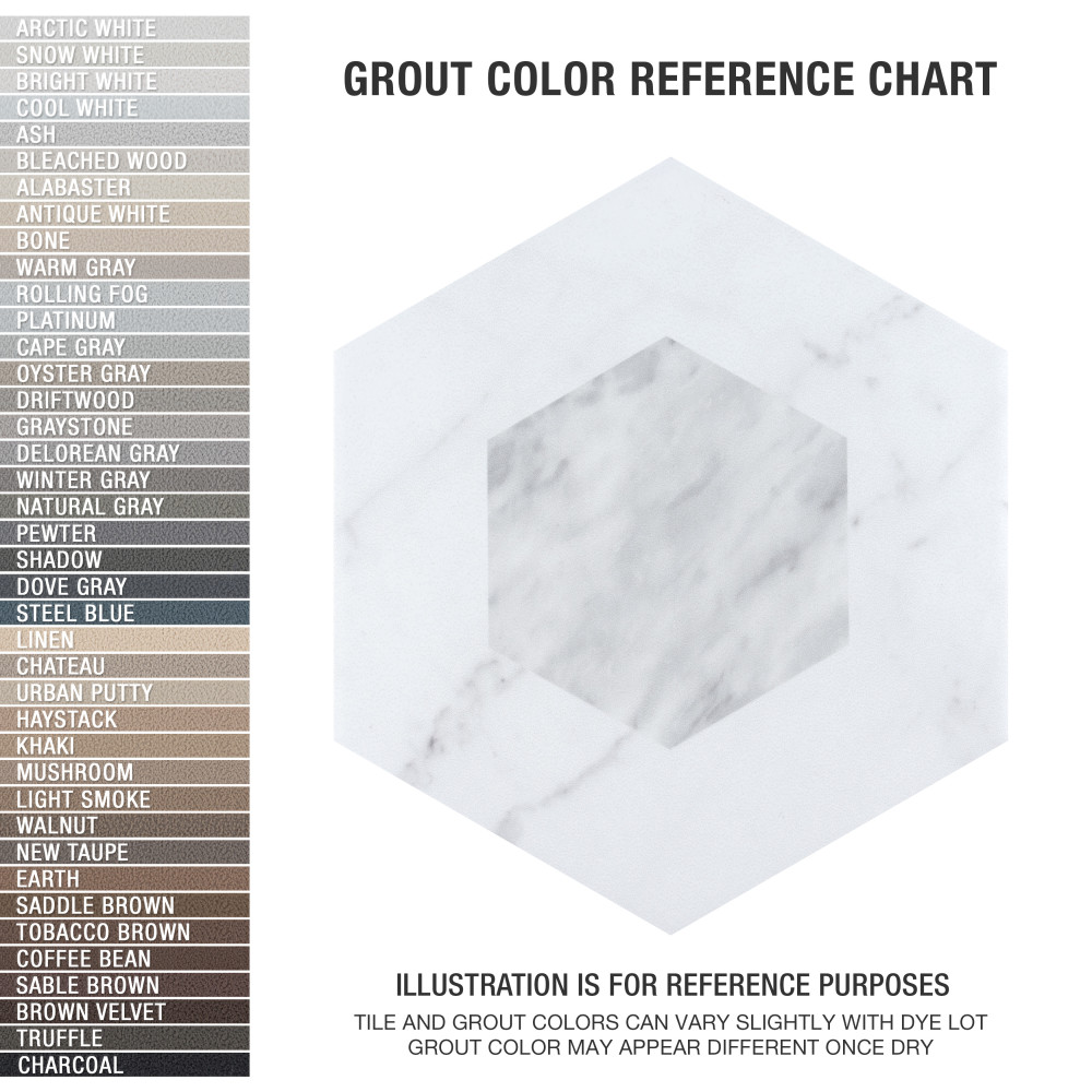 Sample – Classico Bardiglio Hex Geo Porcelain Floor and Wall Tile