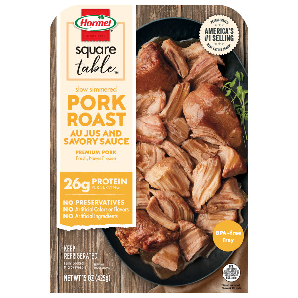 HORMEL(r) SQUARE TABLE(tm) Pork Roast 6/15 OZ . C1N1 - Front No Plunge In Package (Hi Res)